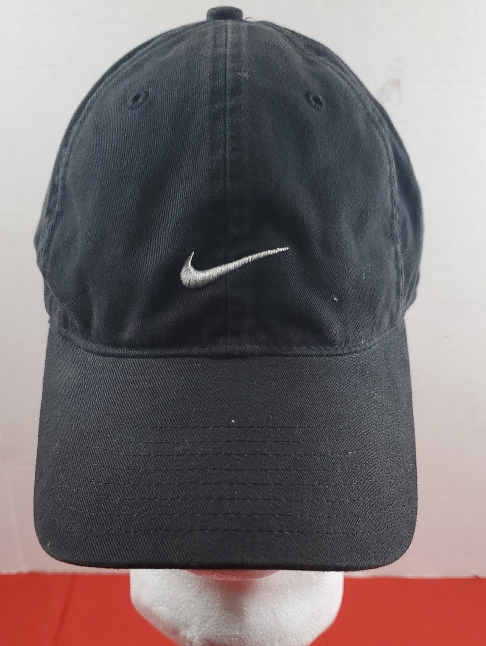 Nike Black Cap with White Swoosh